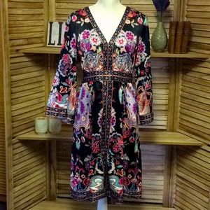 🐞 Vintage MIX IT Kimono Dress Size 12
